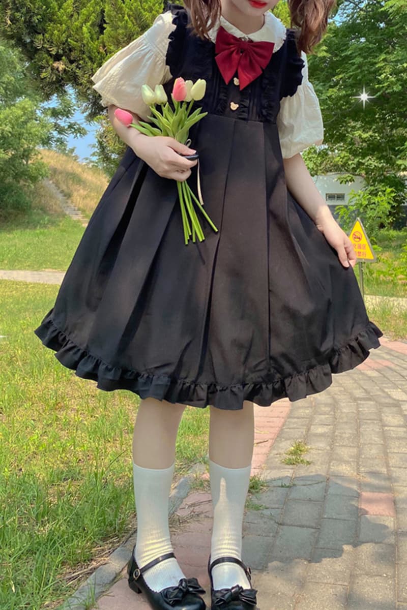 ロリータファッション【ゴスロリ】ヴィンテージミルクパーティーロリータ