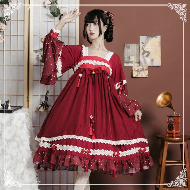 【中華ロリータ】ミルクティーキャットスイートロリータ