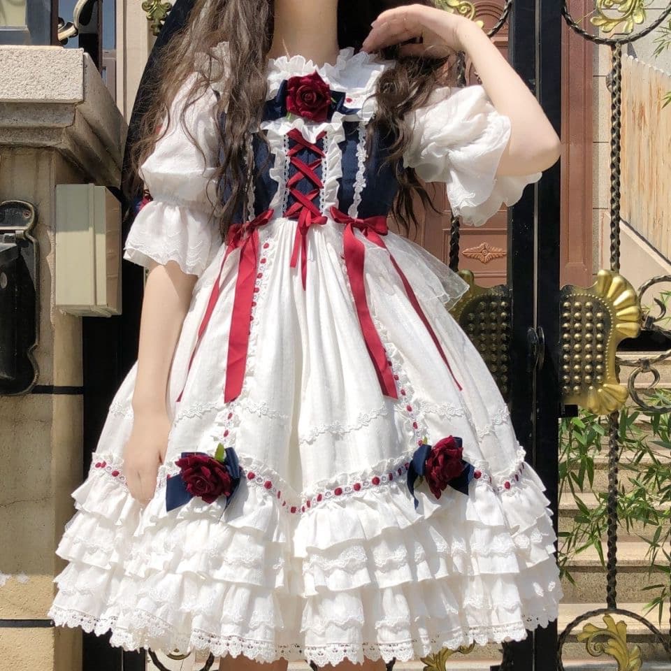 ロリータファッション 【クラシカルロリータ】白雪姫ティーパーティーロリータ