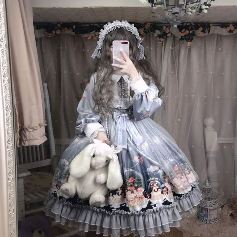 ロリータファッション 【クラシカルロリータ】フェアリープリンセスロリータ