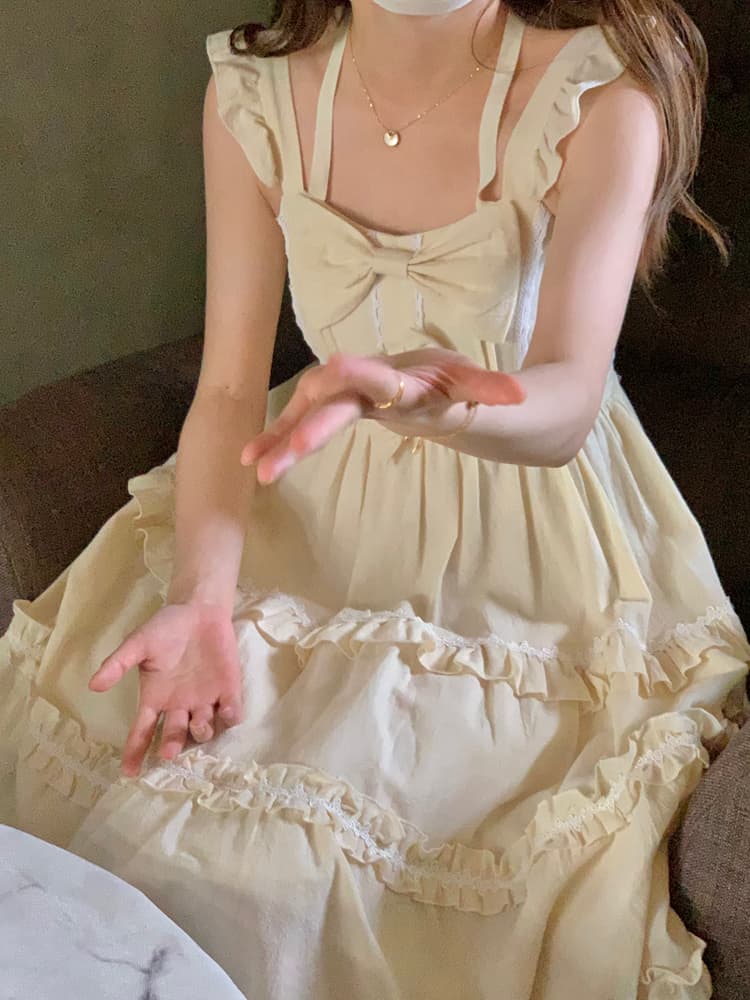 ロリータファッション 【クラシカルロリータ】ボウノットドールスイートロリータ