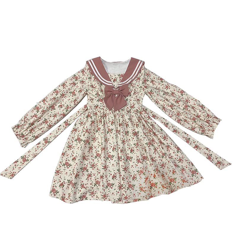 ロリータファッション【甘ロリータ】ネイビー森ガールロリータ