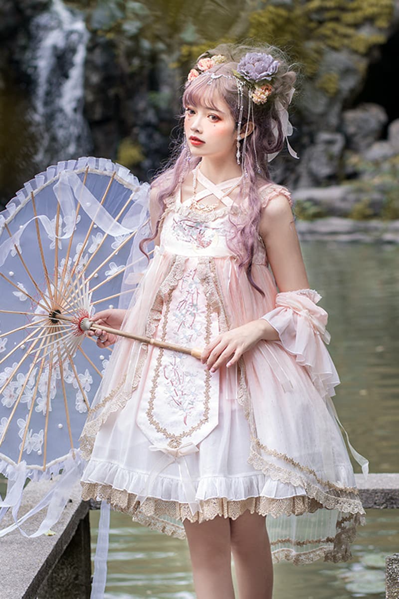 ロリータファッション 【クラシカルロリータ】オリジナルクロスハンギングロリータ