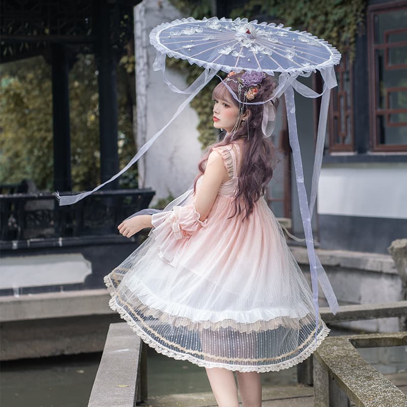 ロリータファッション 【クラシカルロリータ】オリジナルクロスハンギングロリータ