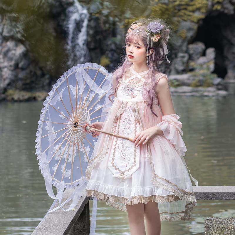 ロリータファッション 【クラシカルロリータ】オリジナルクロスハンギングロリータ