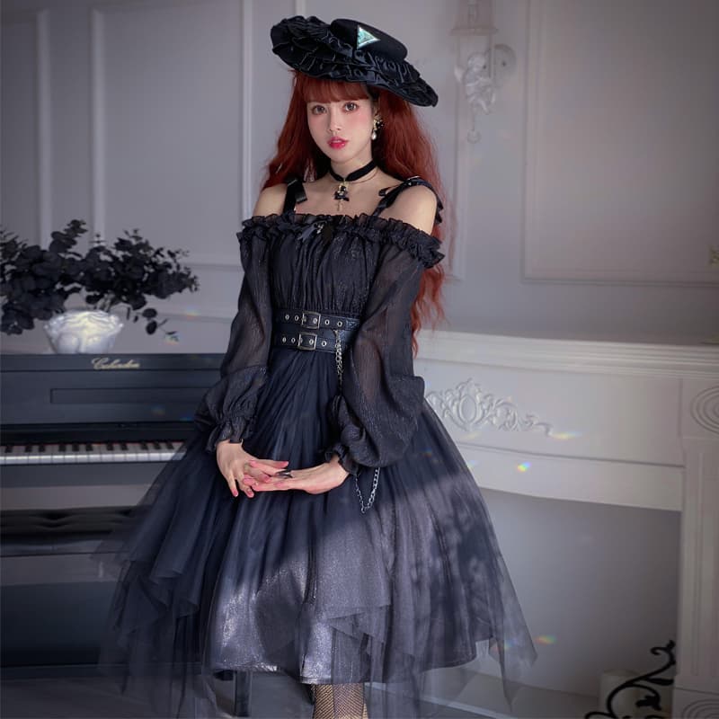 ロリータファッション【ゴスロリ】ダークエンジェルガールロリータ
