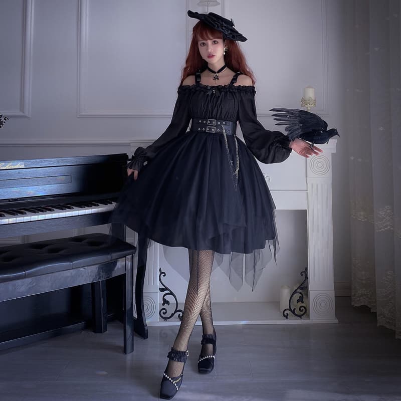 ロリータファッション【ゴスロリ】ダークエンジェルガールロリータ