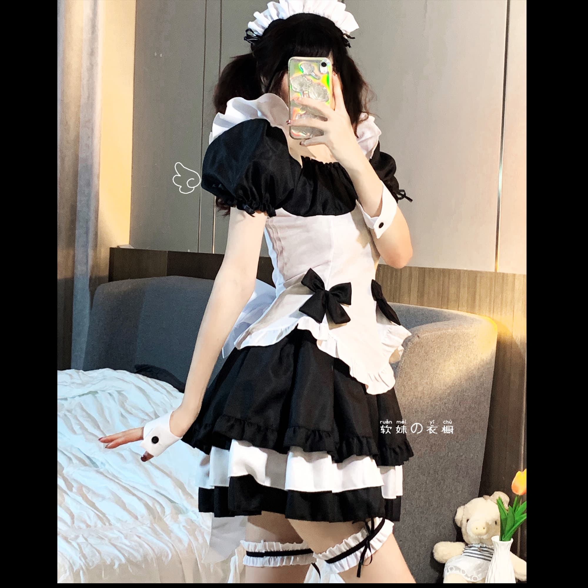 ロリータファッション【ゴスロリ】キュートソフトキャットロリータ