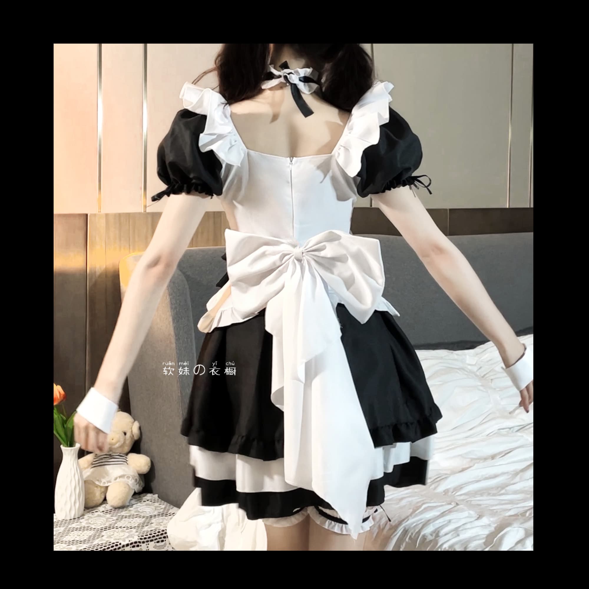 ロリータファッション【ゴスロリ】キュートソフトキャットロリータ