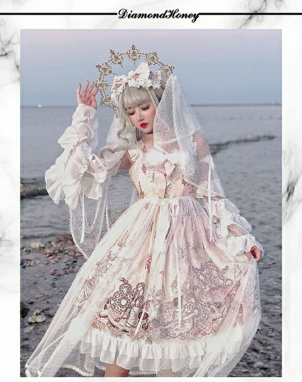 ロリータファッション【甘ロリータ】フルストックスイートドレス