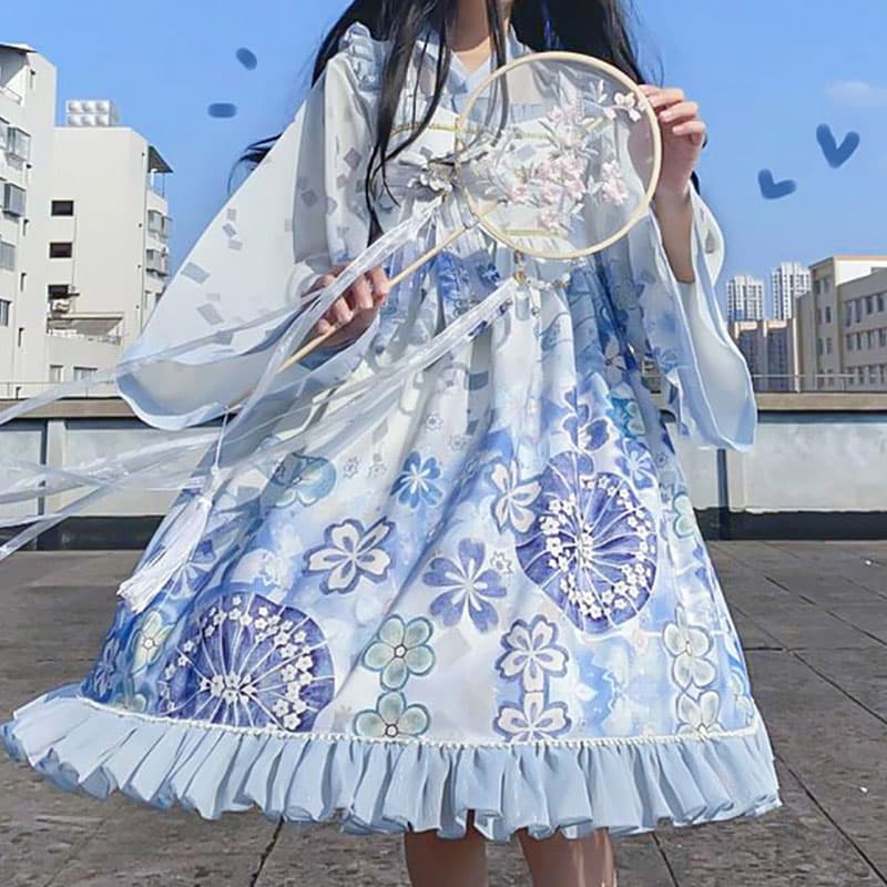 ロリータファッション【和風ロリータ】オリジナルデザインデイリーロリータ