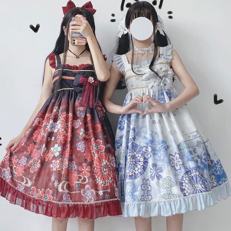 ロリータファッション【和風ロリータ】オリジナルデザインデイリーロリータ