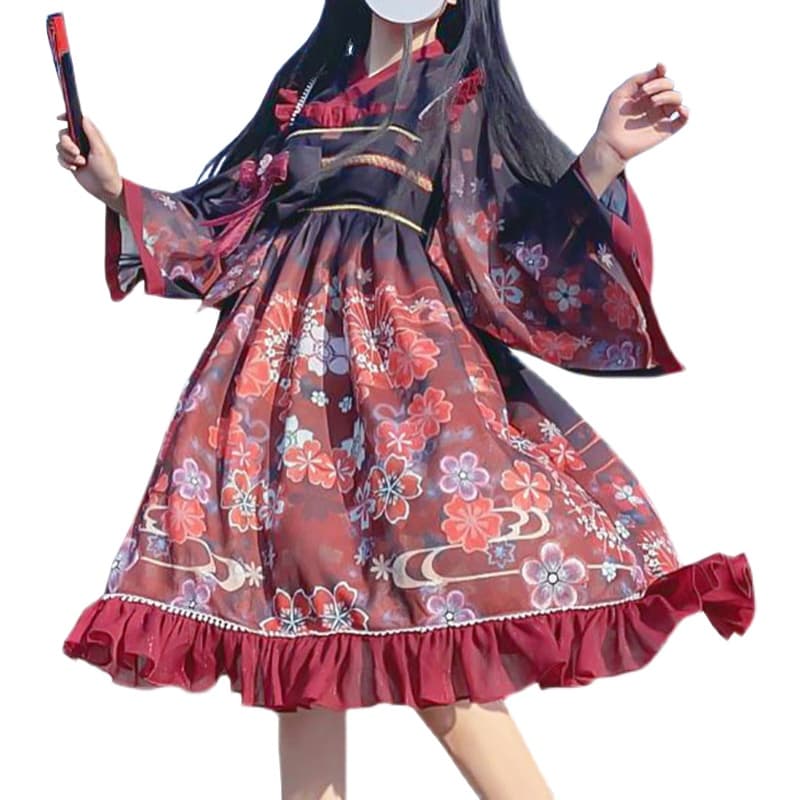 ロリータファッション【和風ロリータ】オリジナルデザインデイリーロリータ