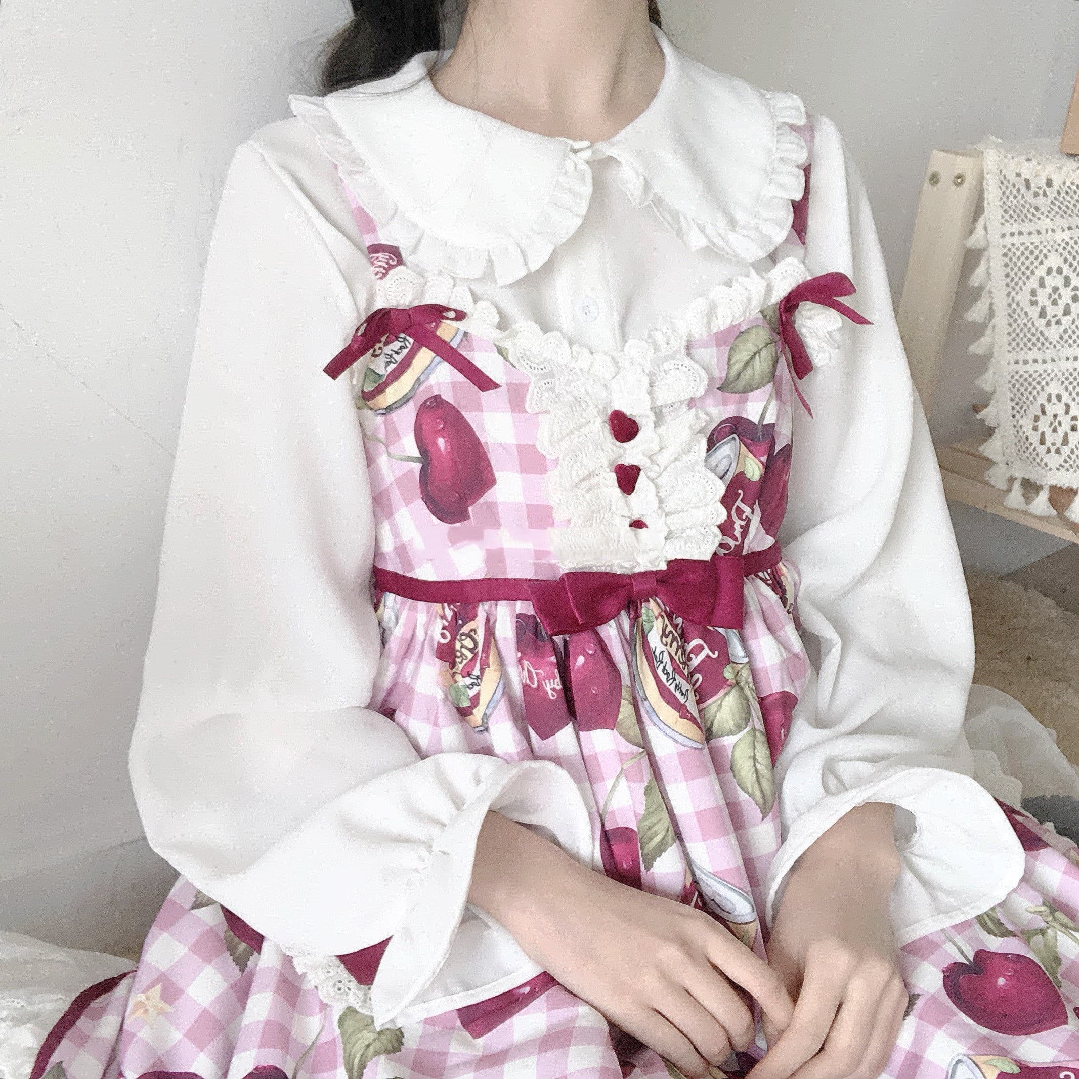 【甘ロリータ】シフォンシャツロリータ
