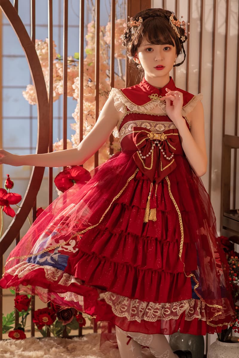 【中華ロリータ】キッズチャイニーズスタイルロリータ