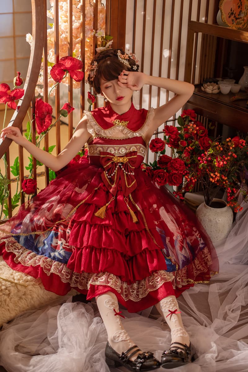 【中華ロリータ】キッズチャイニーズスタイルロリータ