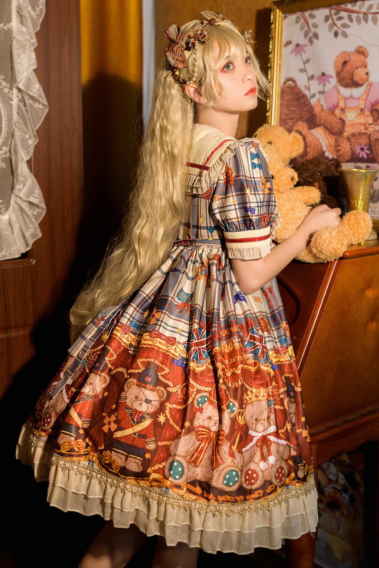 ロリータファッション 【クラシカルロリータ】サマーレトロロリータ