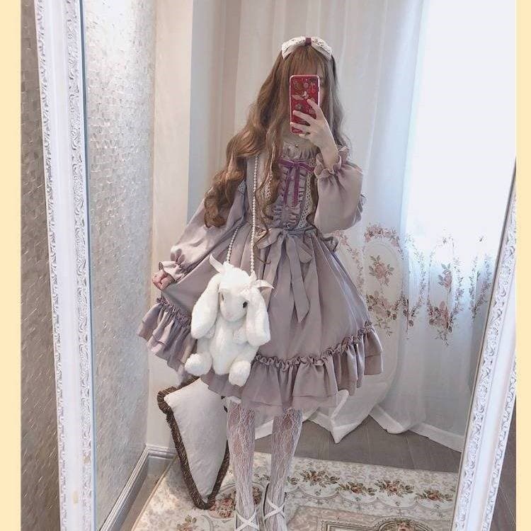 ロリータファッション 【クラシカルロリータ】デイリーソフトガールジャパニーズロリータ