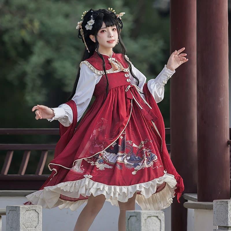 【中華ロリータ】チャイニーズポンチョドレス