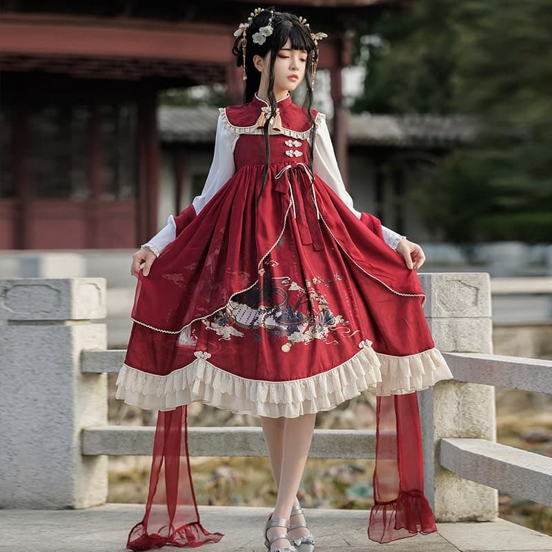 【中華ロリータ】チャイニーズポンチョドレス