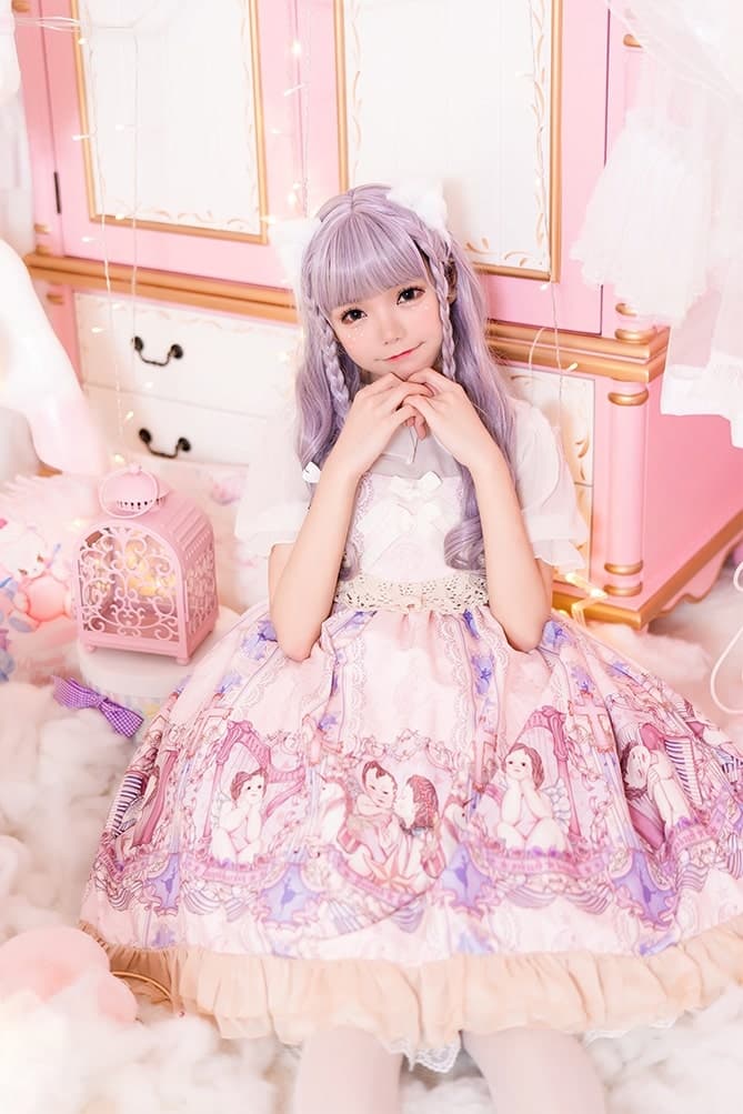 ロリータファッション【甘ロリータ】エンジェルロリータドレス