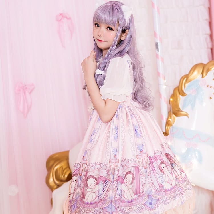 ロリータファッション【甘ロリータ】エンジェルロリータドレス