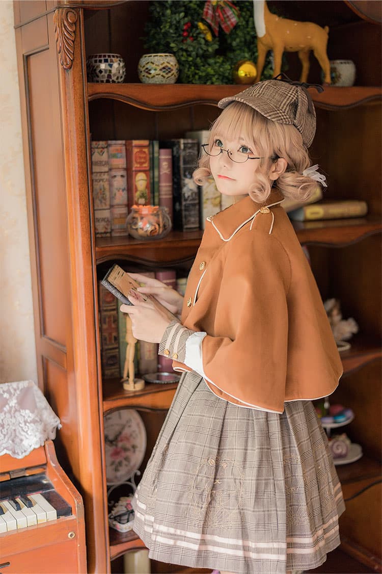 ロリータファッション 【クラシカルロリータ】英国少女風ミニワンピース