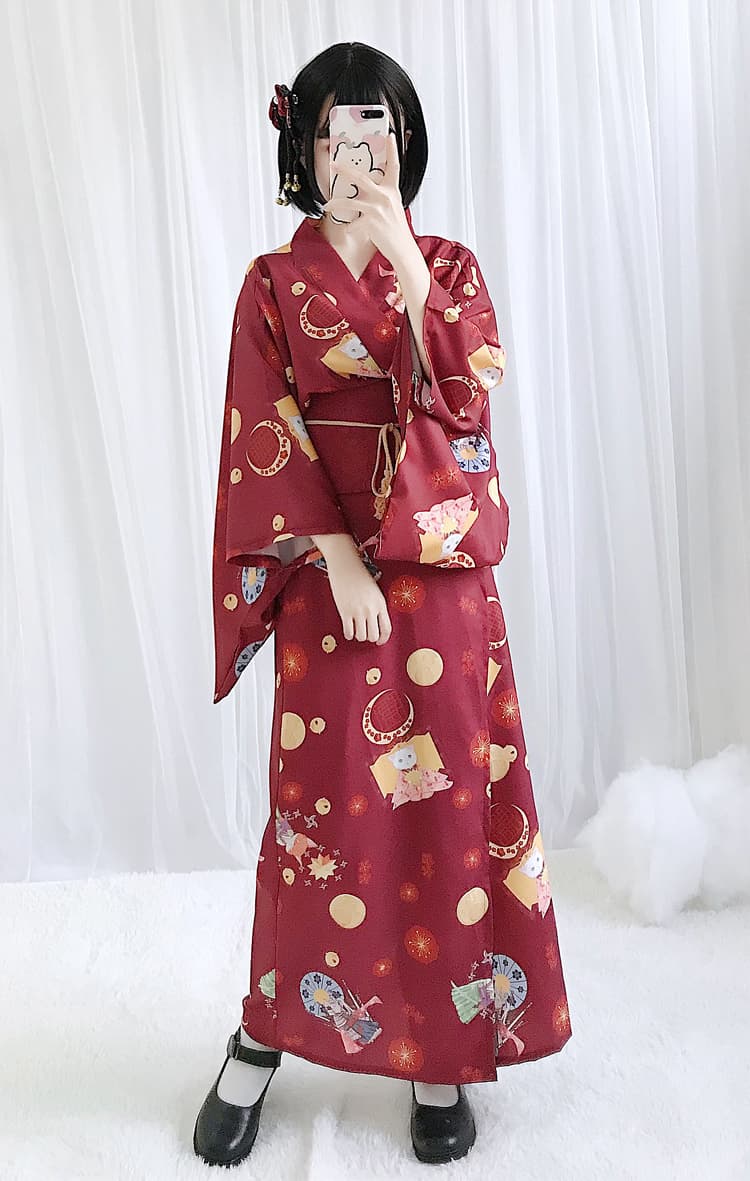 ロリータファッション【和風ロリータ】着物ドレス