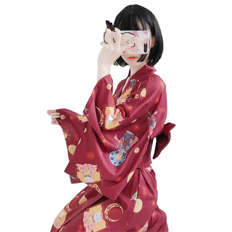 ロリータファッション【和風ロリータ】着物ドレス