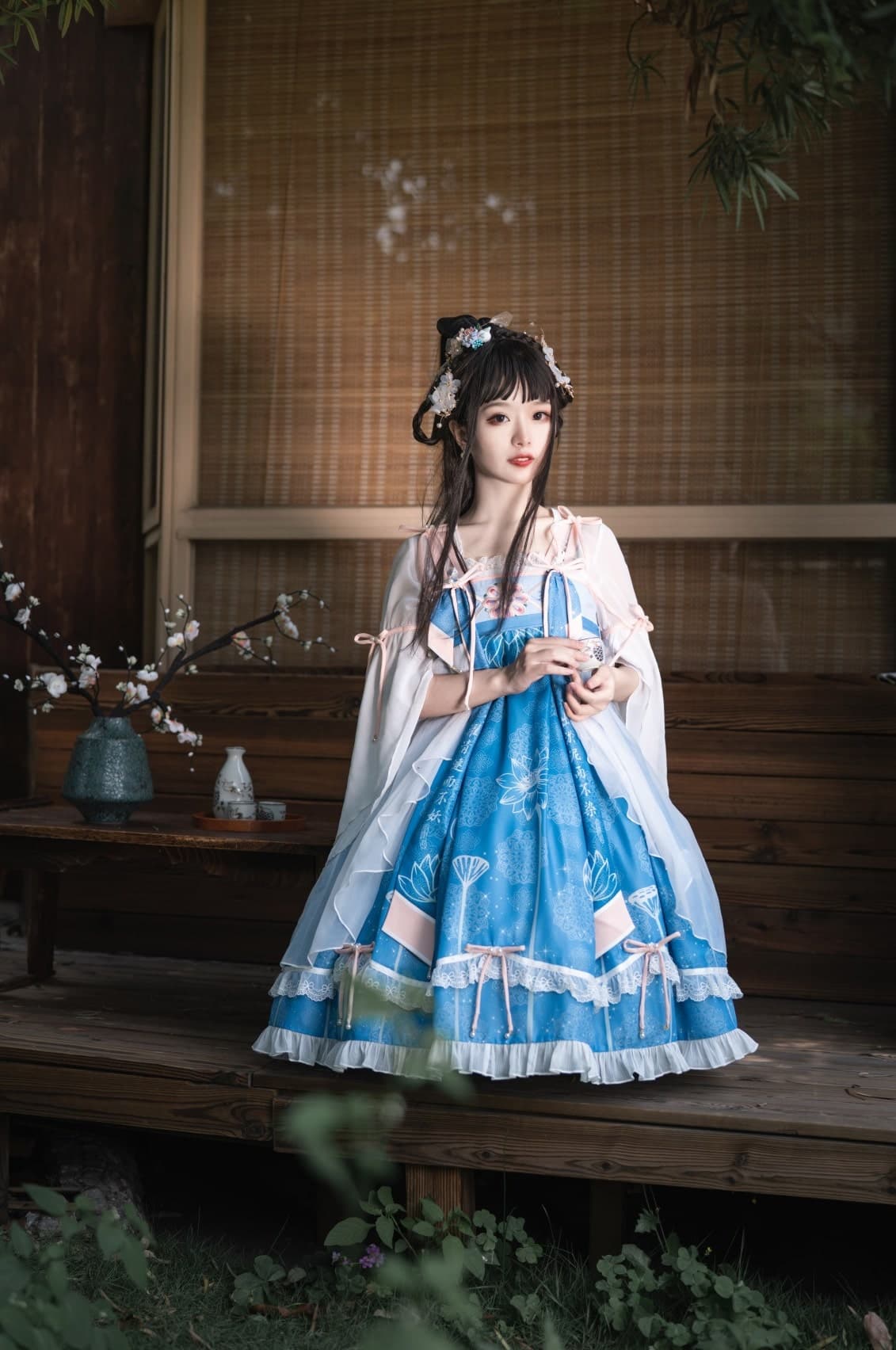 【中華ロリータ】蓮の妖精中国風ドレス