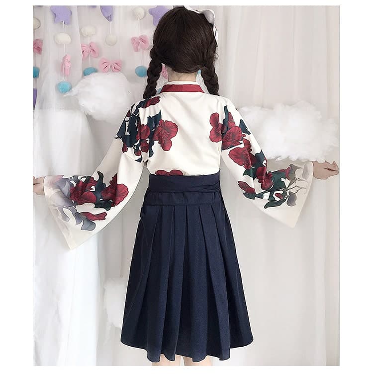 ロリータファッション【和風ロリータ】着物風ミニスカートワンピース