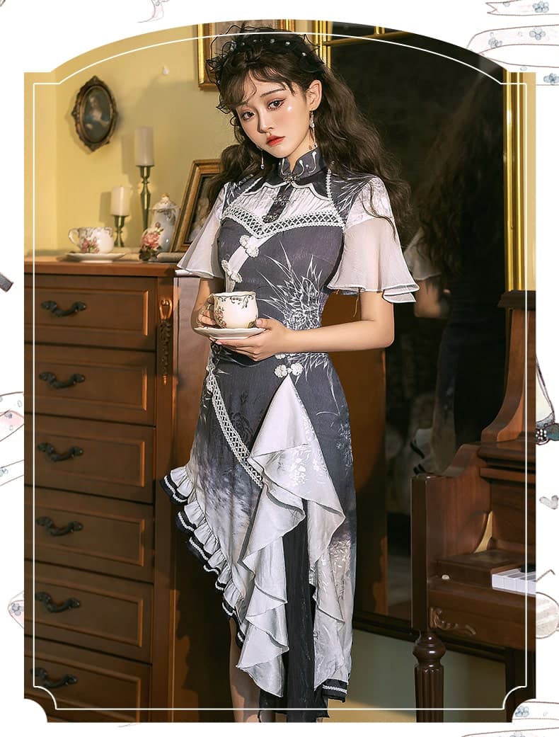 【中華ロリータ】チャイナドレス風ロリータ2awyワンピース