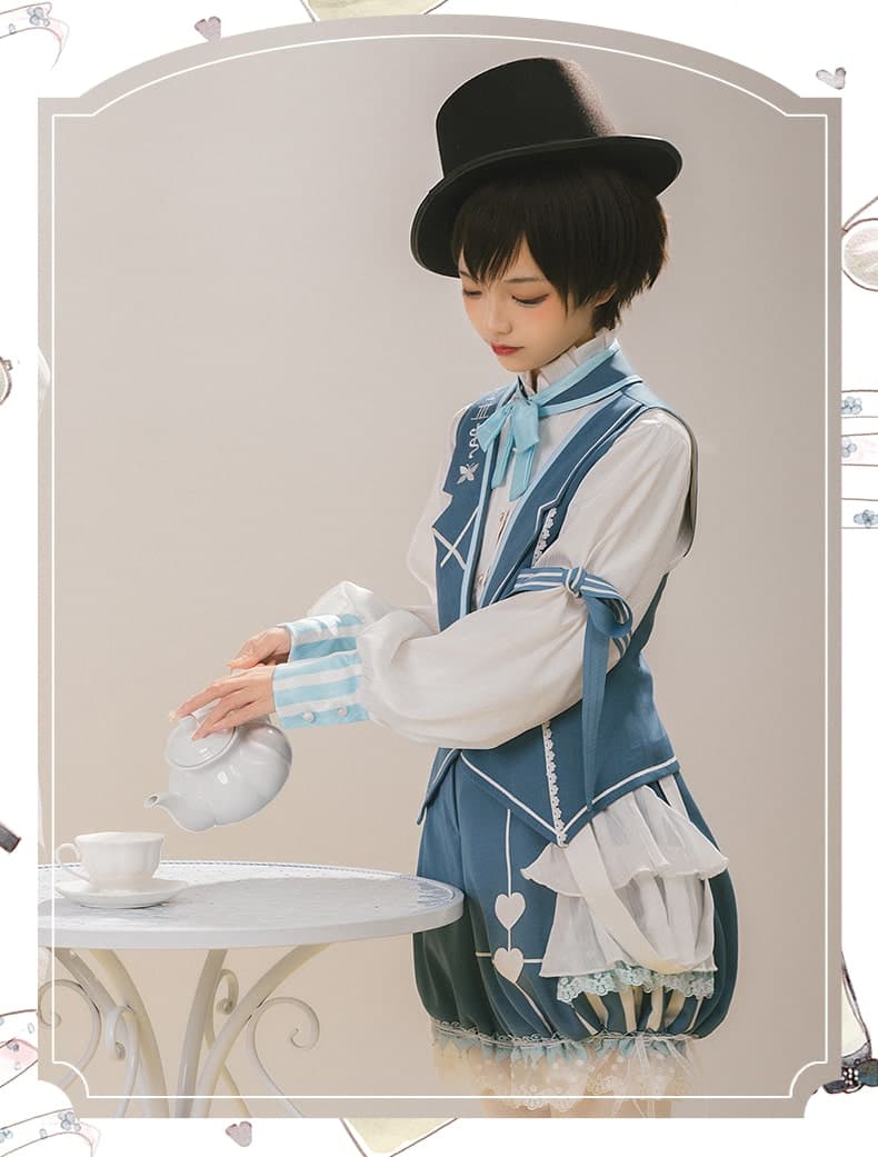 ロリータファッション 【クラシカルロリータ】レトロ探偵風サスペンダーパンツ