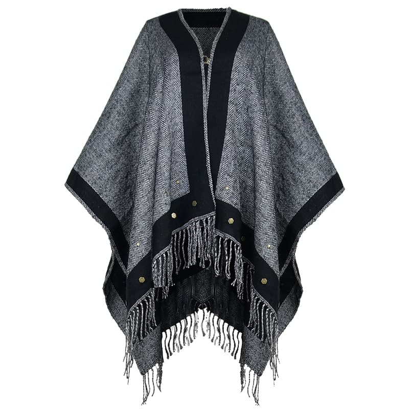 ロリータファッション【スチームパンク】両面厚手のフリースショールスカーフ