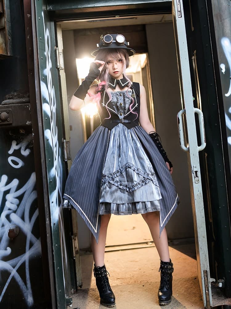 ロリータファッション【スチームパンク】オリジナルロリータドレス