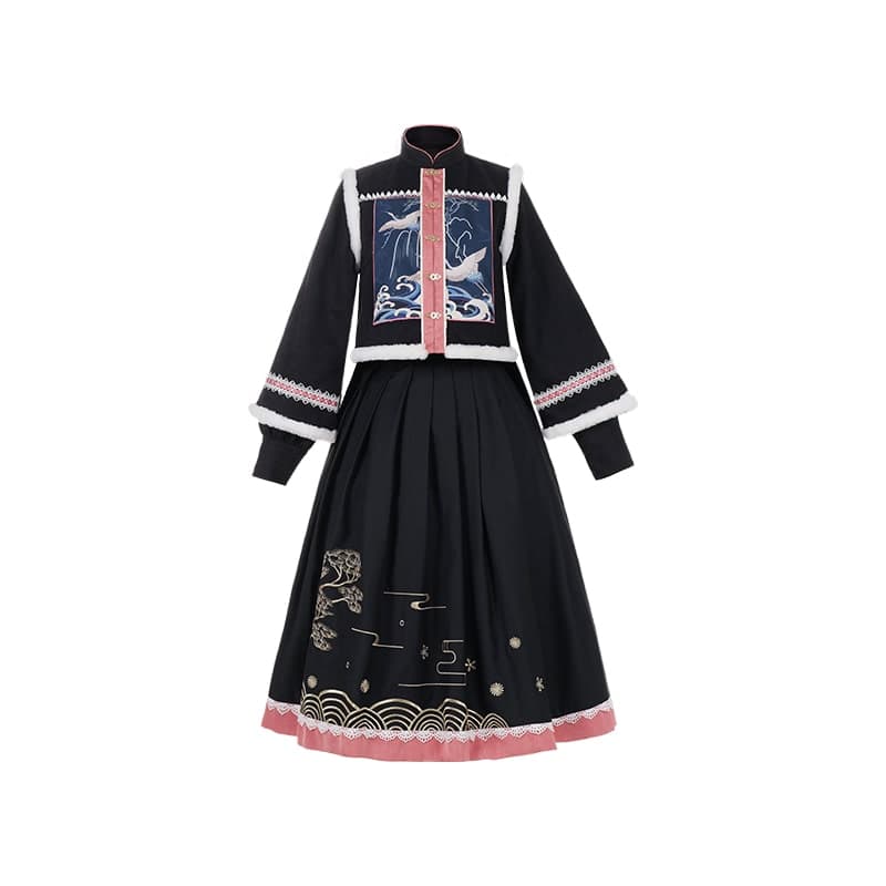 【中華ロリータ】チャイニーズスタイル旧正月風ロースカートドレス