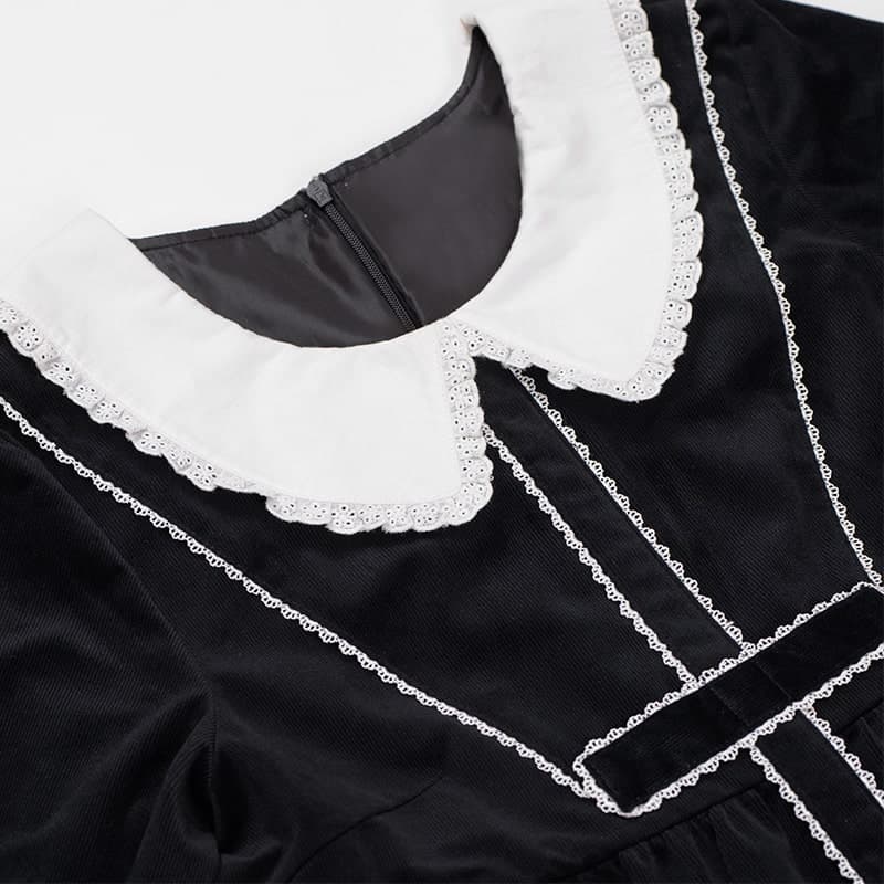 ロリータファッション【ゴスロリ】ゴシック風スモールスカートロリータドレス