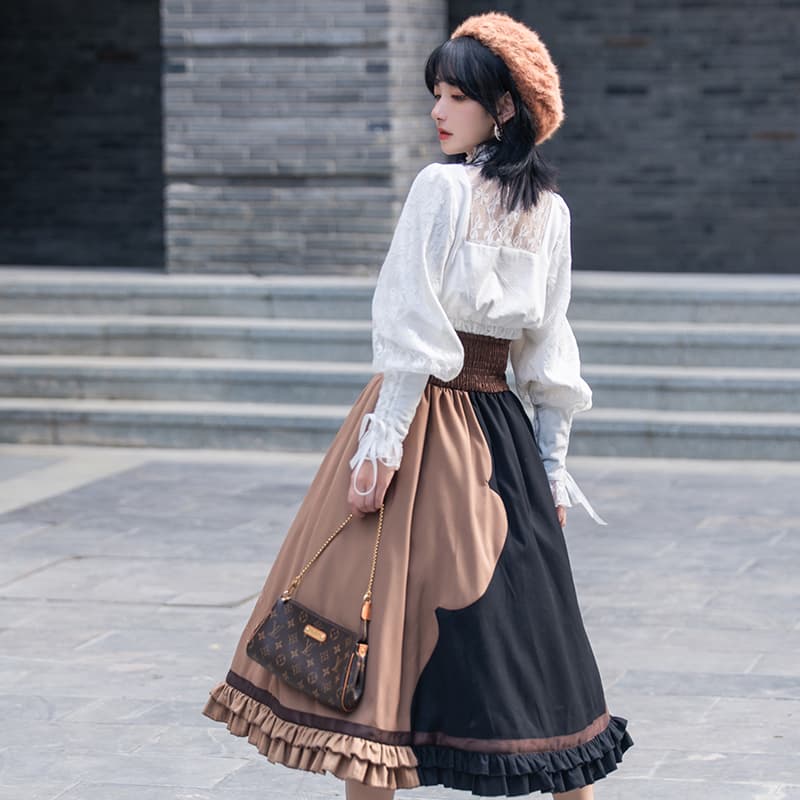 ロリータファッション 【クラシカルロリータ】ヴァイオリンミドル丈スカート