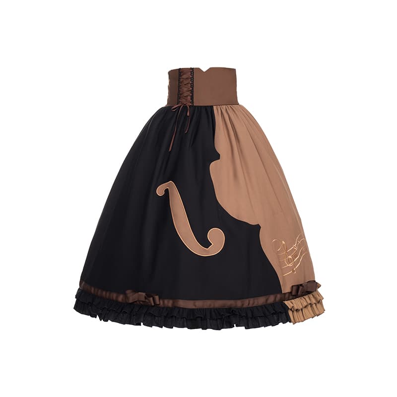 ロリータファッション 【クラシカルロリータ】ヴァイオリンミドル丈スカート