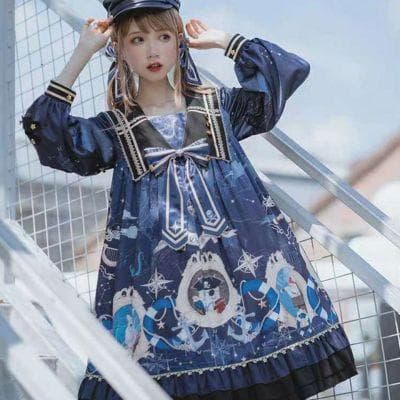【軍服ロリータ】スターマリンワンピース