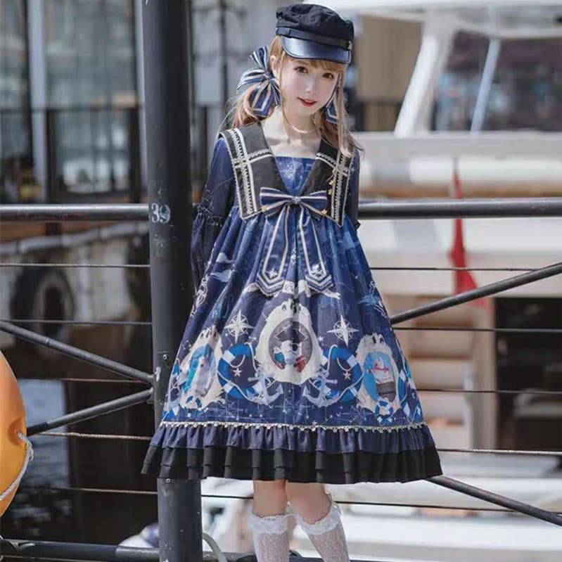 【軍服ロリータ】スターマリンワンピース