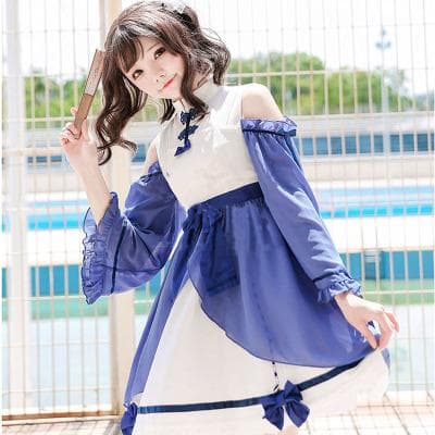 【中華ロリータ】ノースリーブチャイナワンピース ロリータファッション
