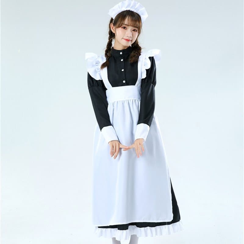 ロリータファッション【ゴスロリ】大人のメイド風ワンピース